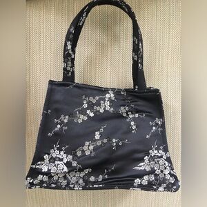 Silk Cherry Bloom Small Tote New